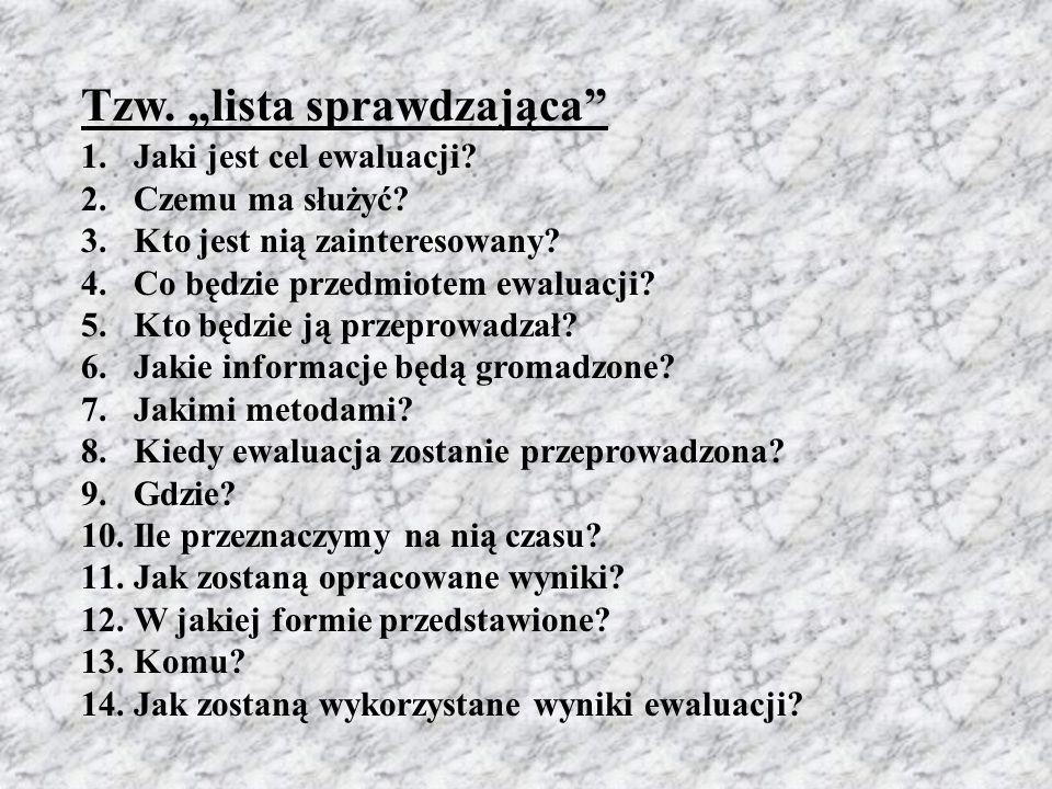 EWALUACJA. - Ppt Pobierz