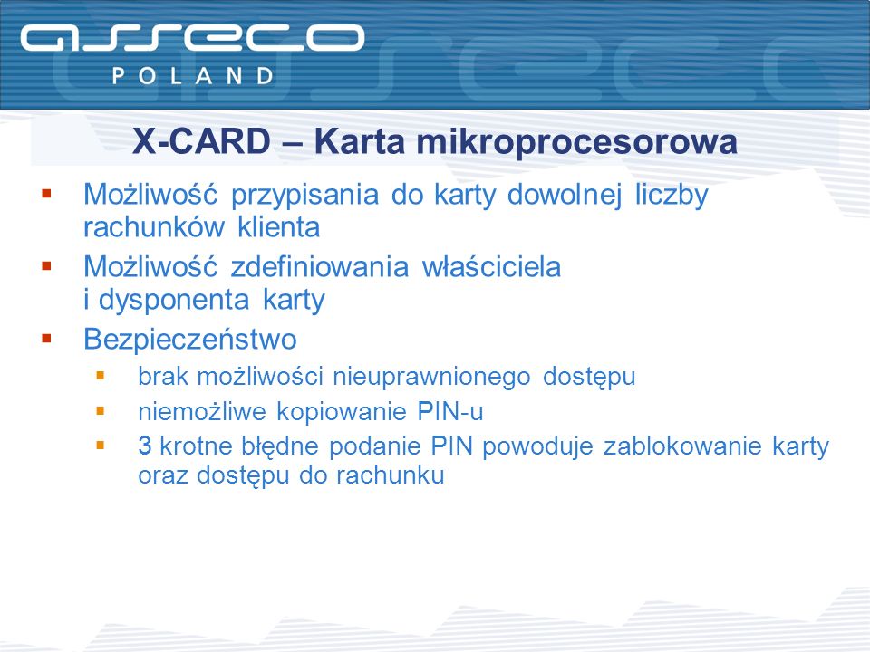 X-CARD – Karta mikroprocesorowa
