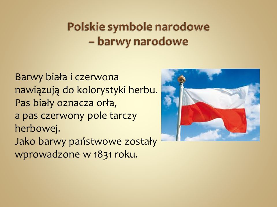Polskie symbole narodowe – barwy narodowe