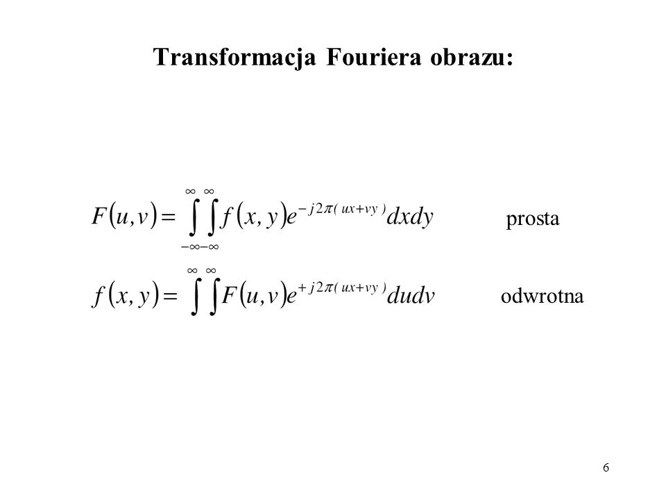 Transformacja Fouriera obrazu: