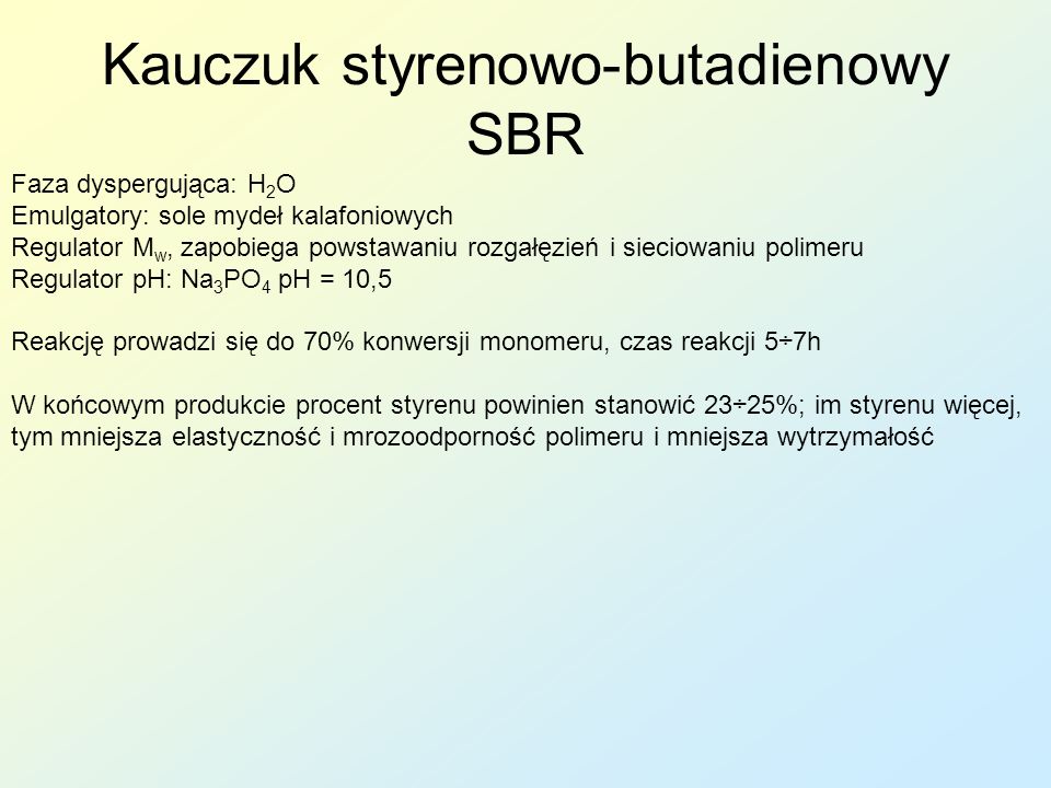 Kauczuk styrenowo-butadienowy SBR