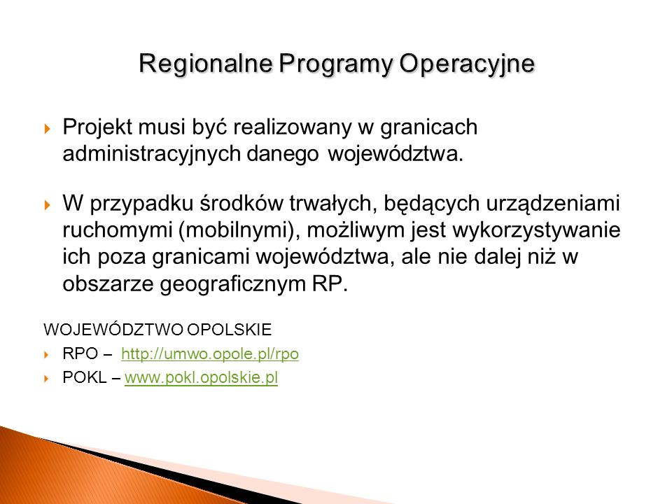 Regionalne Programy Operacyjne