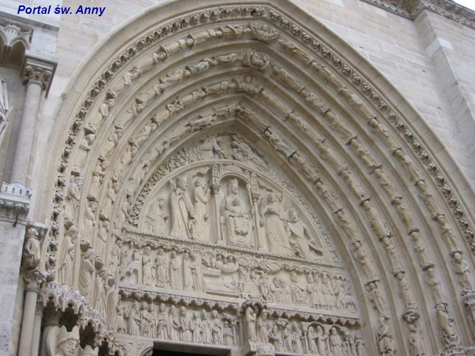 Portal św. Anny Posągi boczne portalu Św. Anny