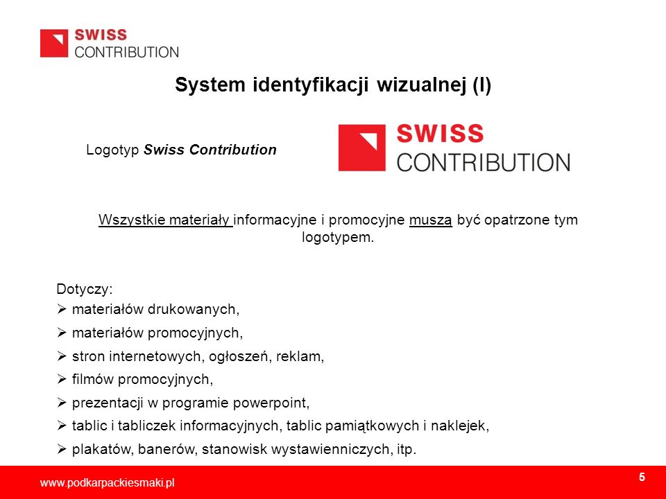 System identyfikacji wizualnej (I)