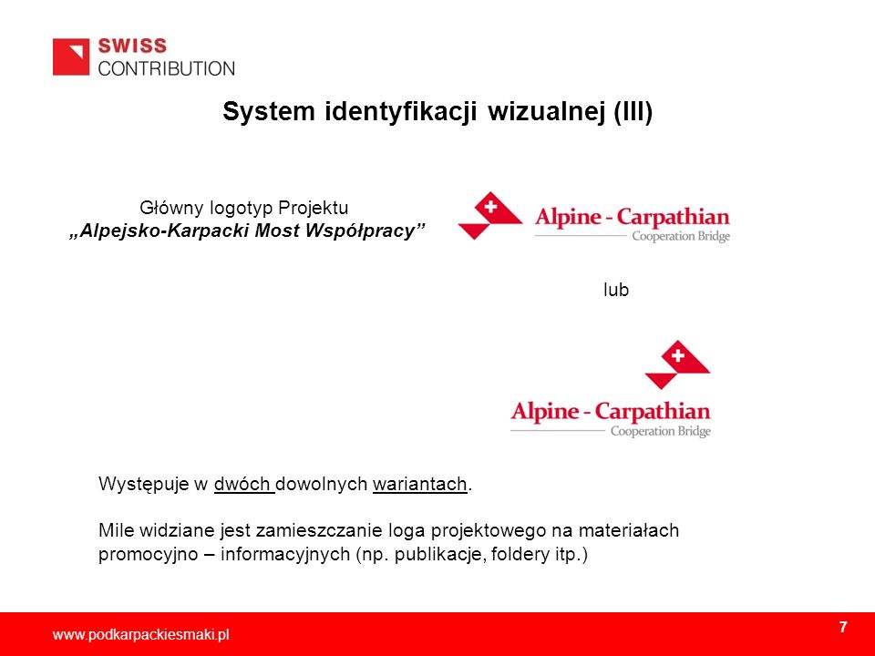 System identyfikacji wizualnej (III)