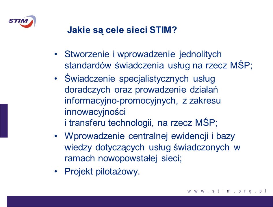 Jakie są cele sieci STIM