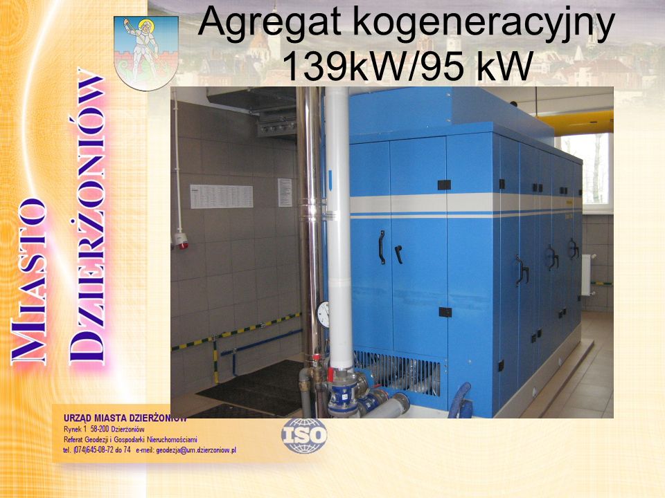 Agregat kogeneracyjny 139kW/95 kW