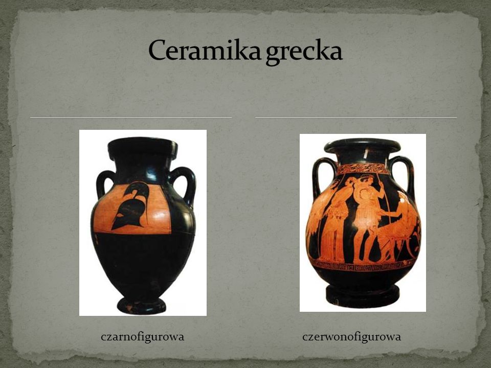 Ceramika grecka czarnofigurowa czerwonofigurowa
