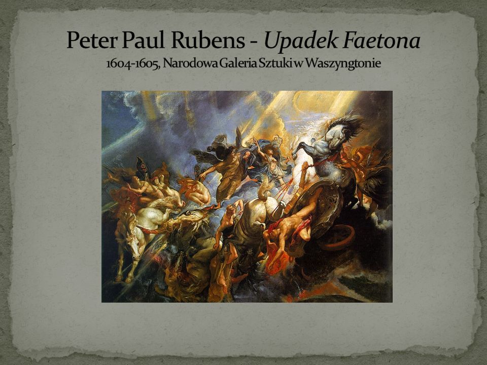 Peter Paul Rubens - Upadek Faetona , Narodowa Galeria Sztuki w Waszyngtonie