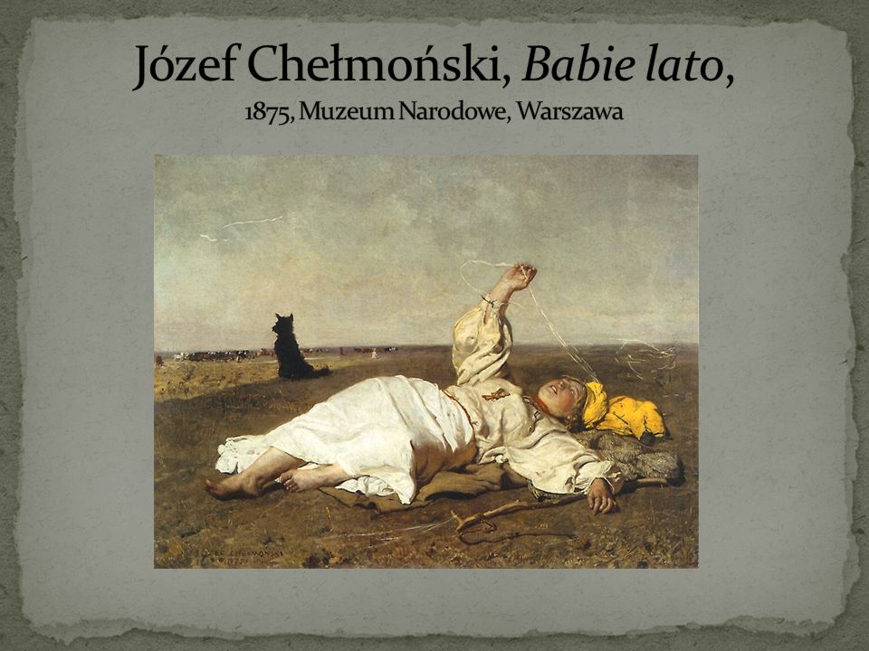 Józef Chełmoński, Babie lato, 1875, Muzeum Narodowe, Warszawa