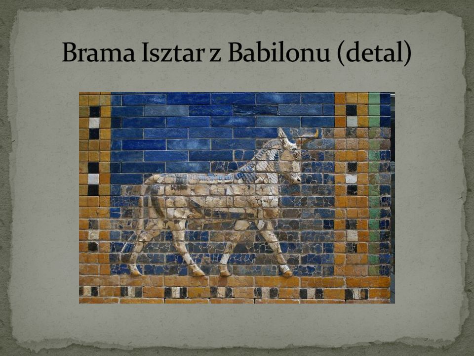 Brama Isztar z Babilonu (detal)