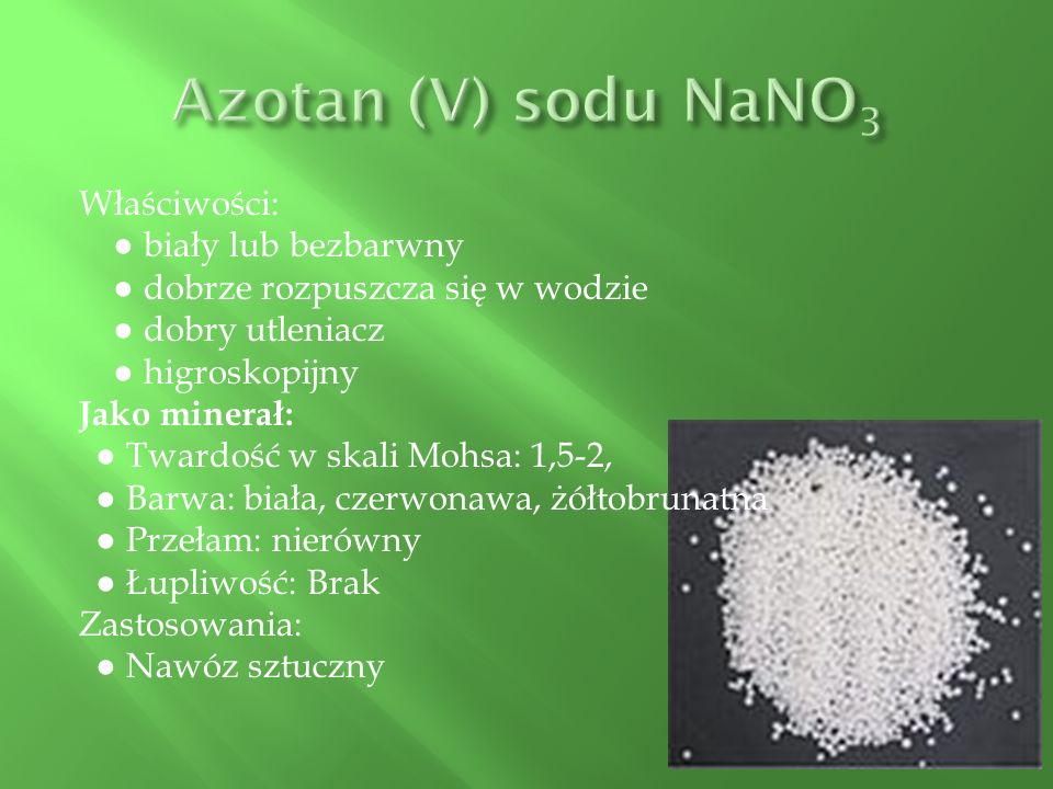 Azotan (V) sodu NaNO3