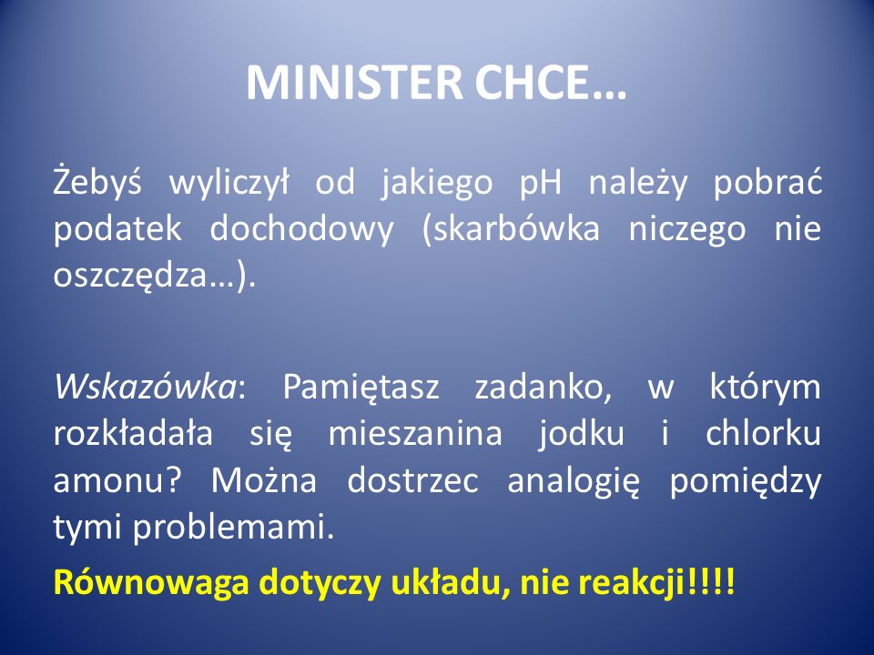 MINISTER CHCE…