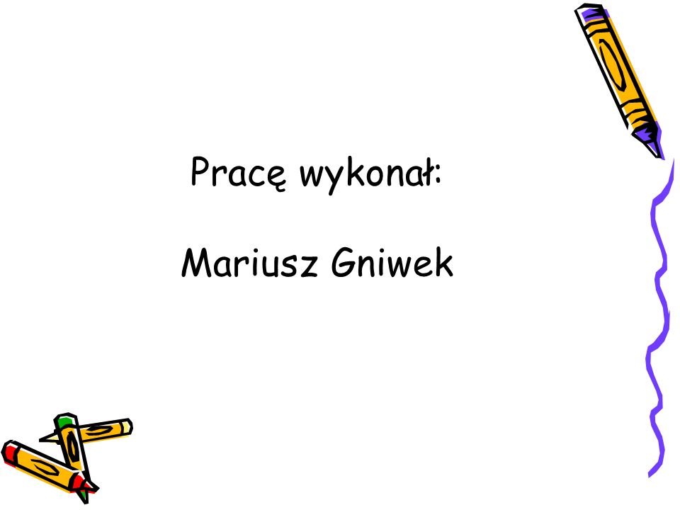 Pracę wykonał: Mariusz Gniwek