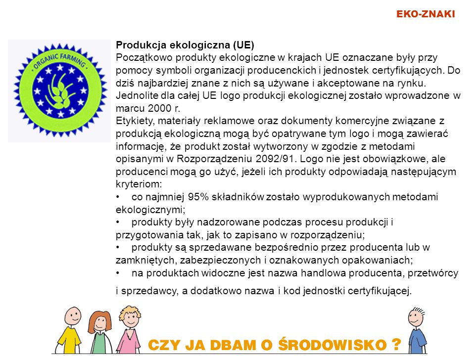 Produkcja ekologiczna (UE)