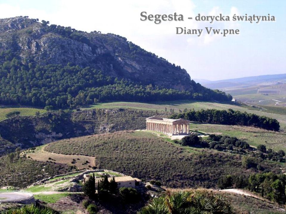 Segesta – dorycka świątynia Diany Vw.pne