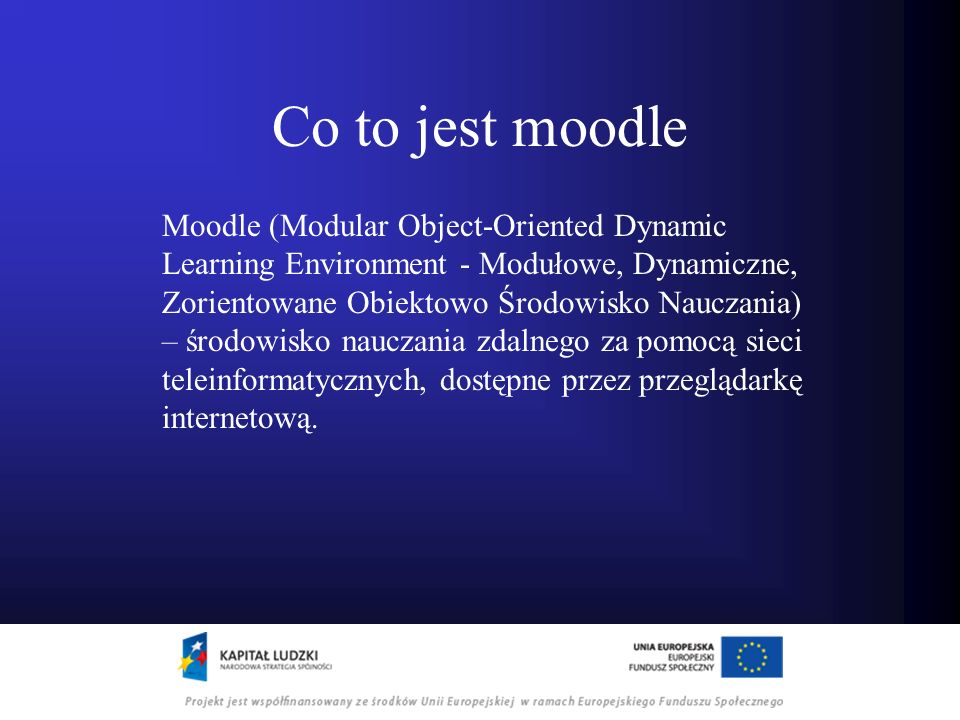 Co to jest moodle