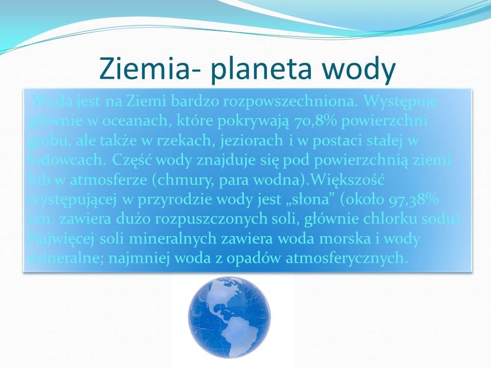 Ziemia- planeta wody