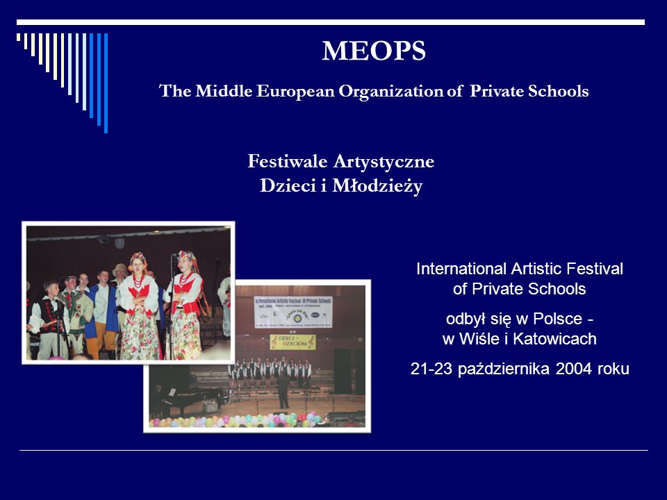 MEOPS Festiwale Artystyczne Dzieci i Młodzieży