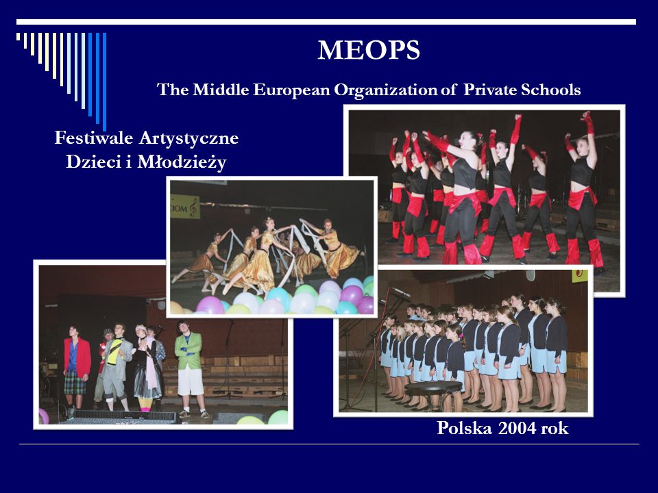 MEOPS Festiwale Artystyczne Dzieci i Młodzieży Polska 2004 rok