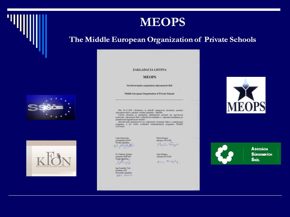 The Middle European Organization of Private Schools