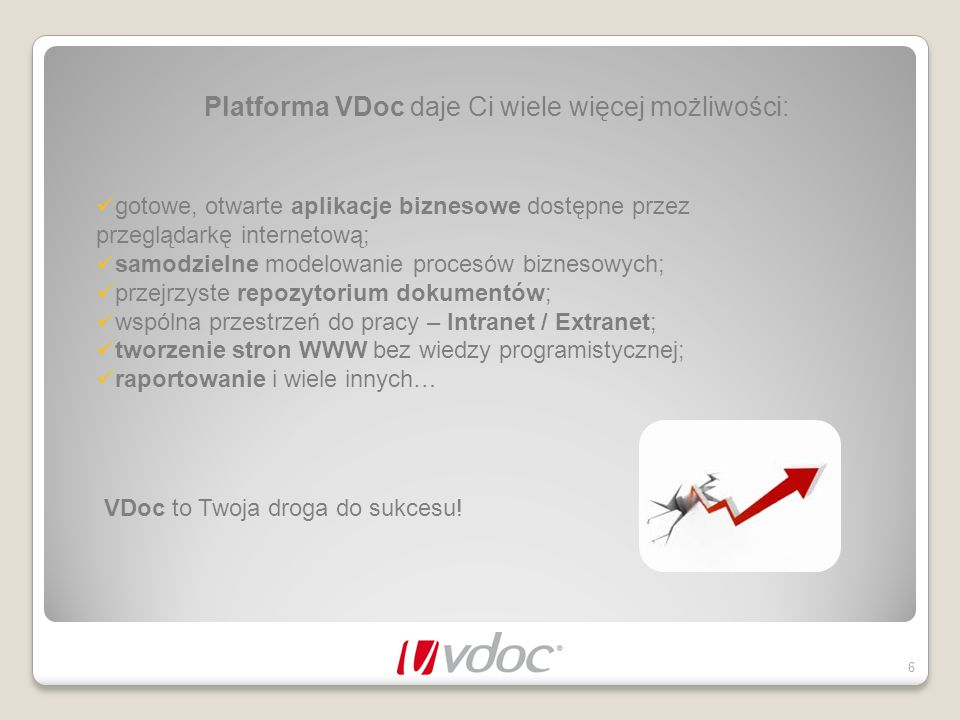 Platforma VDoc daje Ci wiele więcej możliwości: