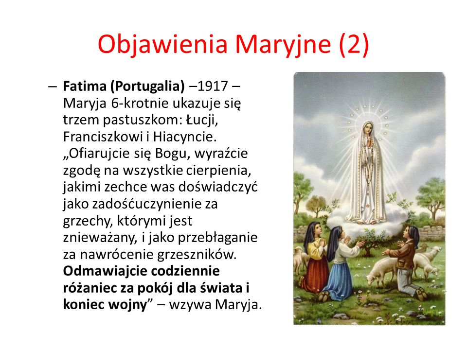 Objawienia Maryjne (2)