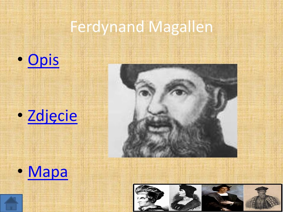 Ferdynand Magallen Opis Zdjęcie Mapa