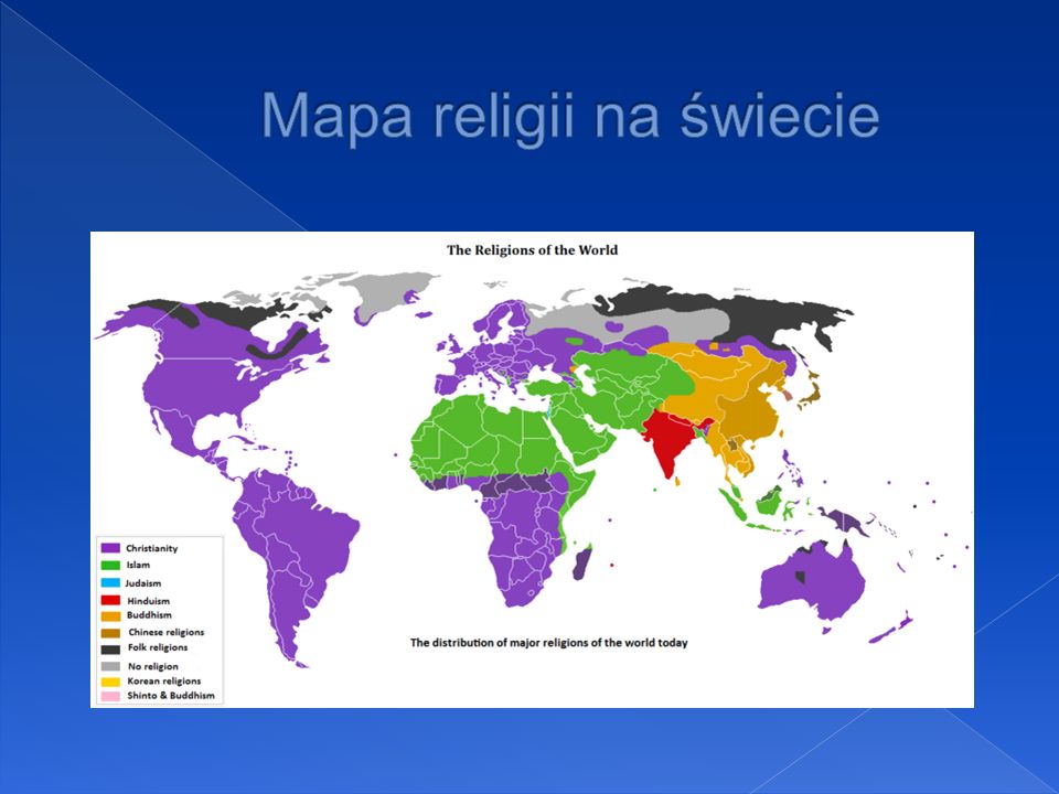 Mapa religii na świecie