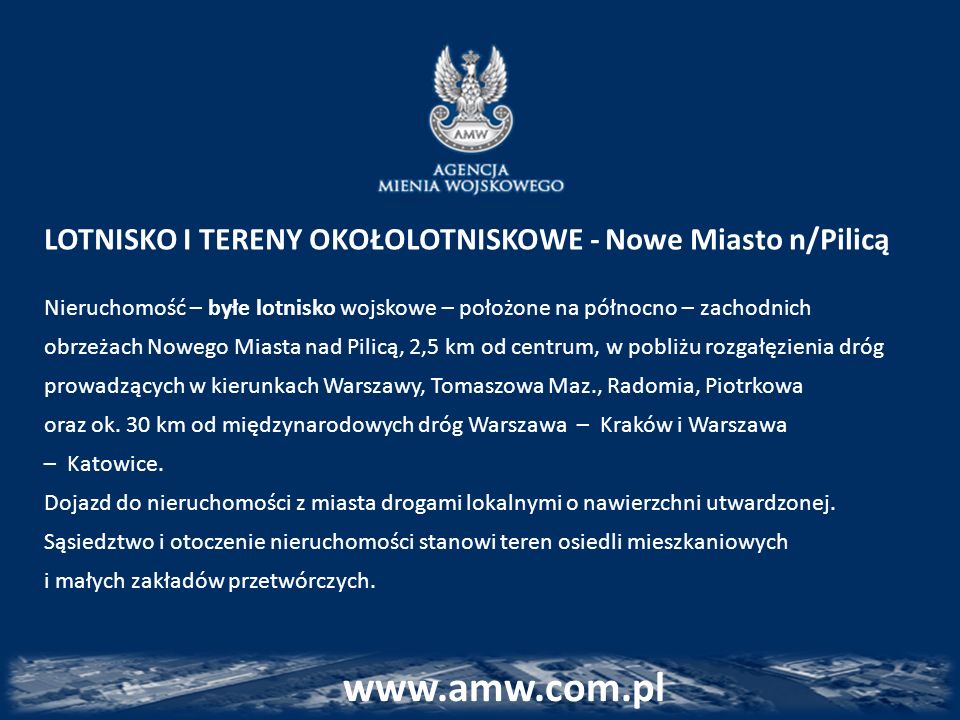 LOTNISKO I TERENY OKOŁOLOTNISKOWE - Nowe Miasto n/Pilicą