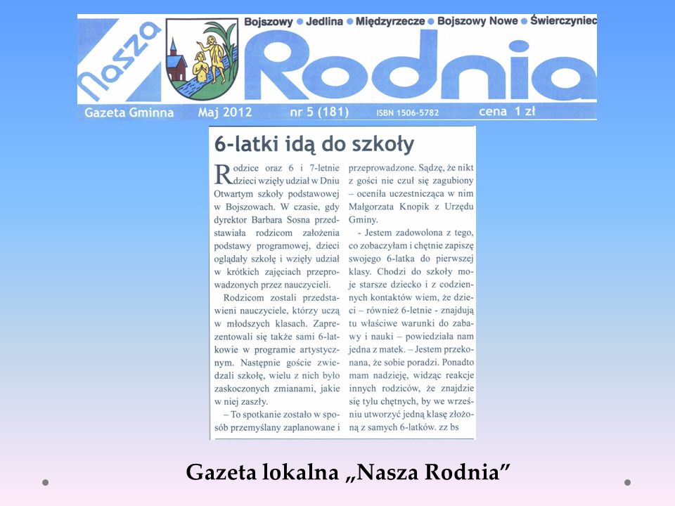 Gazeta lokalna „Nasza Rodnia