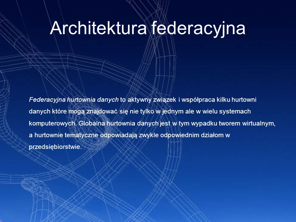 Architektura federacyjna