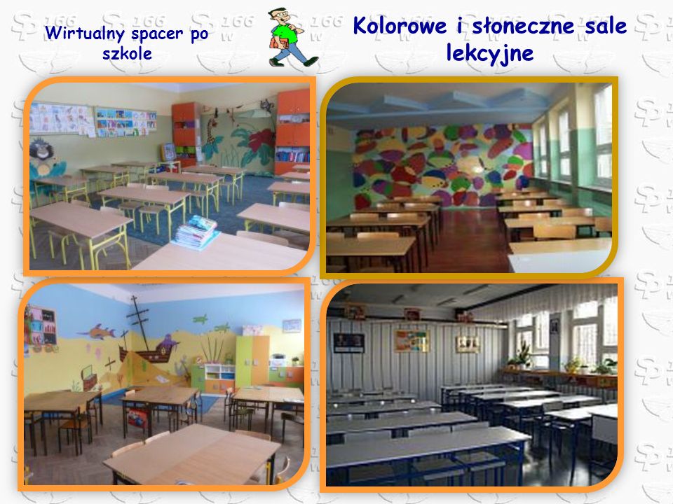 Kolorowe i słoneczne sale lekcyjne Wirtualny spacer po szkole