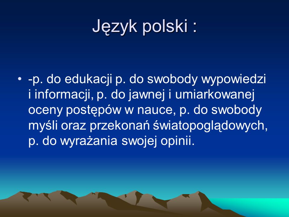 Język polski :