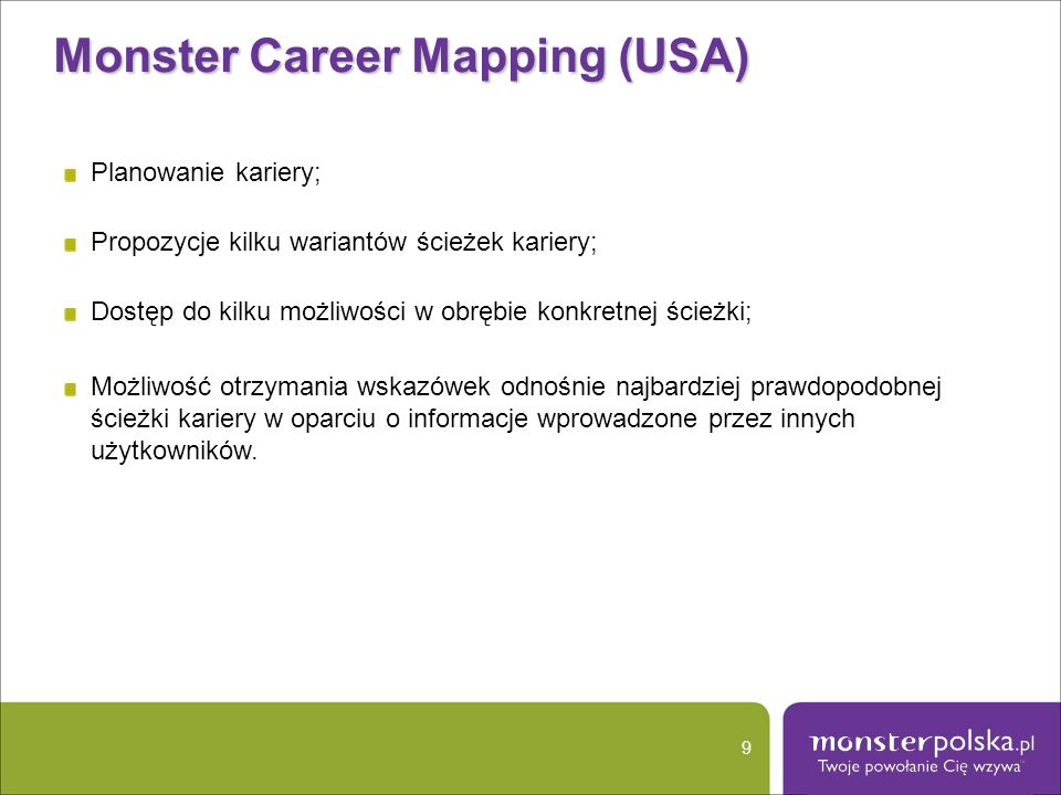 Monster Career Mapping (USA)