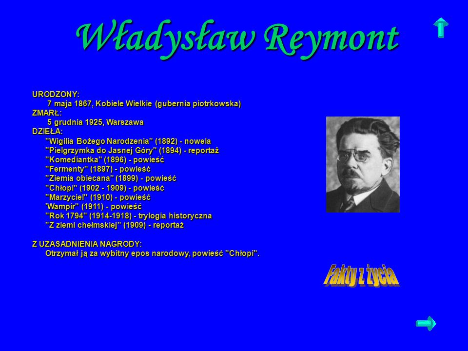 Władysław Reymont URODZONY: