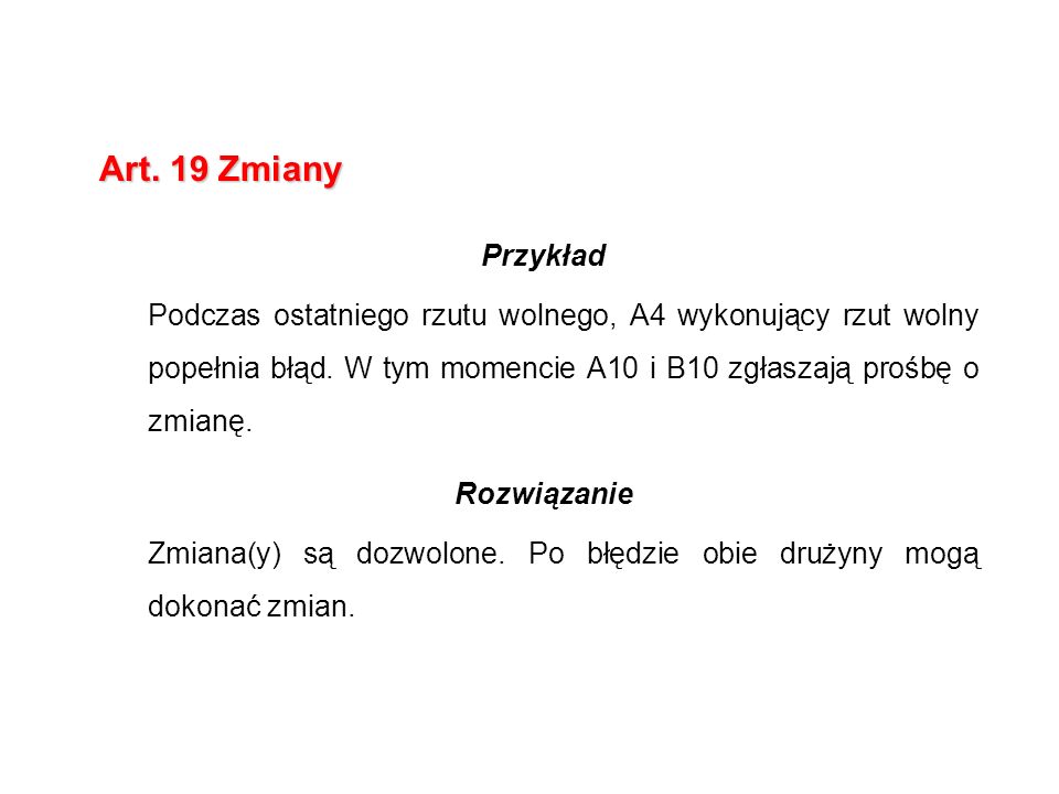 Art. 19 Zmiany Przykład.
