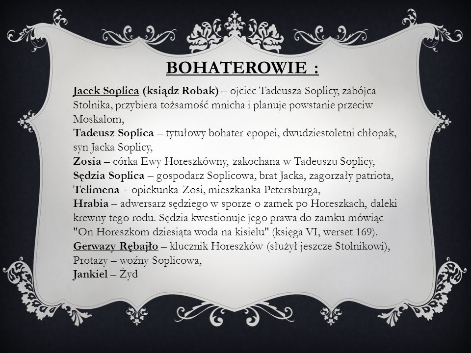 BOHATEROWIE :