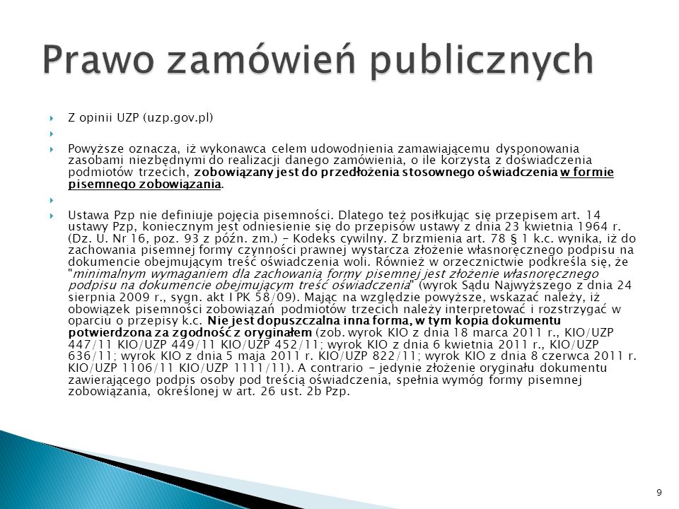 Prawo Zamówień Publicznych - Ppt Pobierz