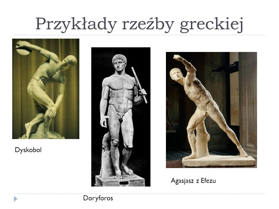 Przykłady rzeźby greckiej