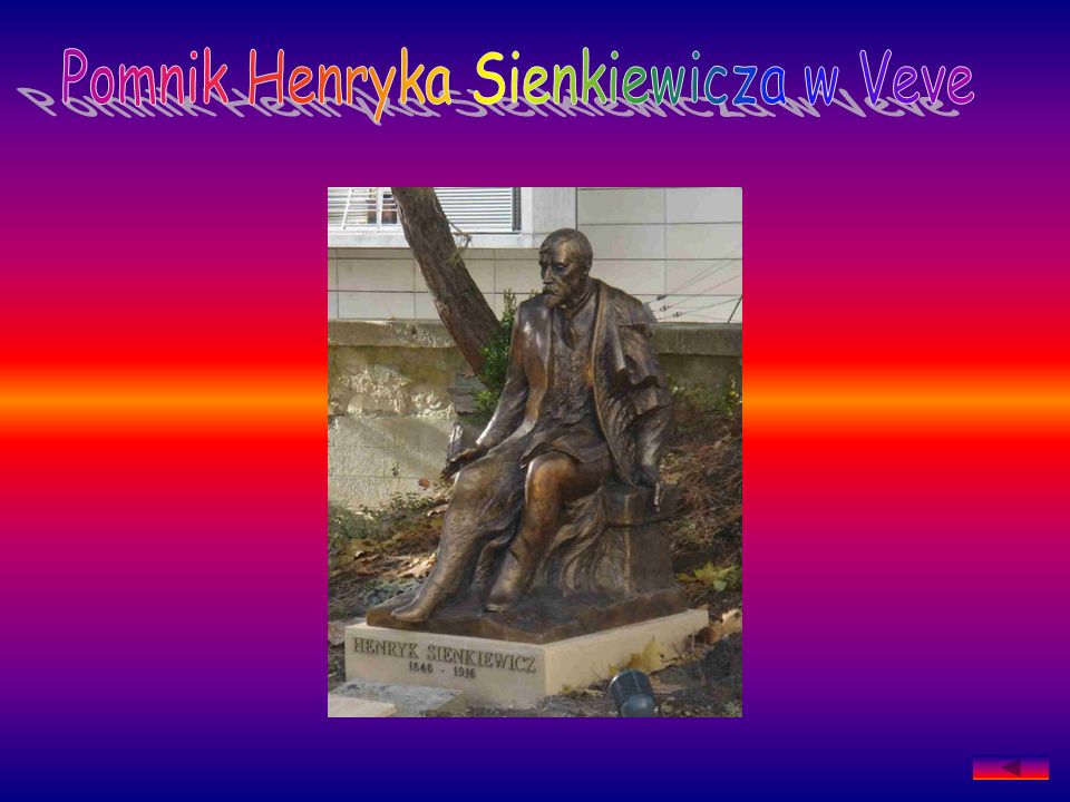Pomnik Henryka Sienkiewicza w Veve