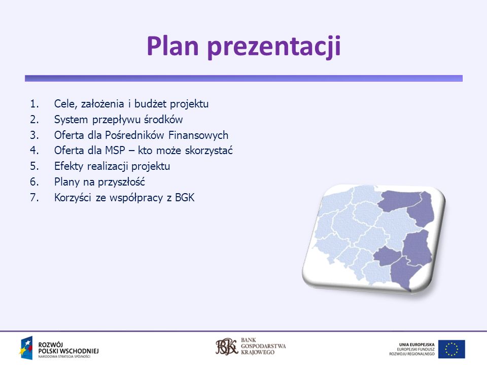 Plan prezentacji Cele, założenia i budżet projektu