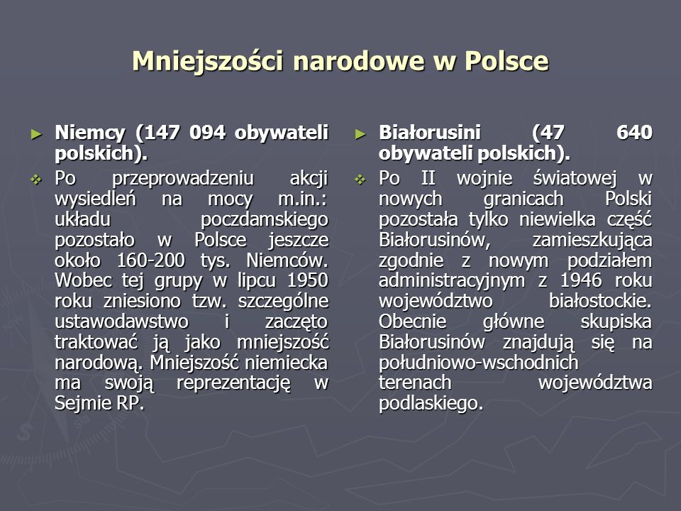 Mniejszości narodowe w Polsce