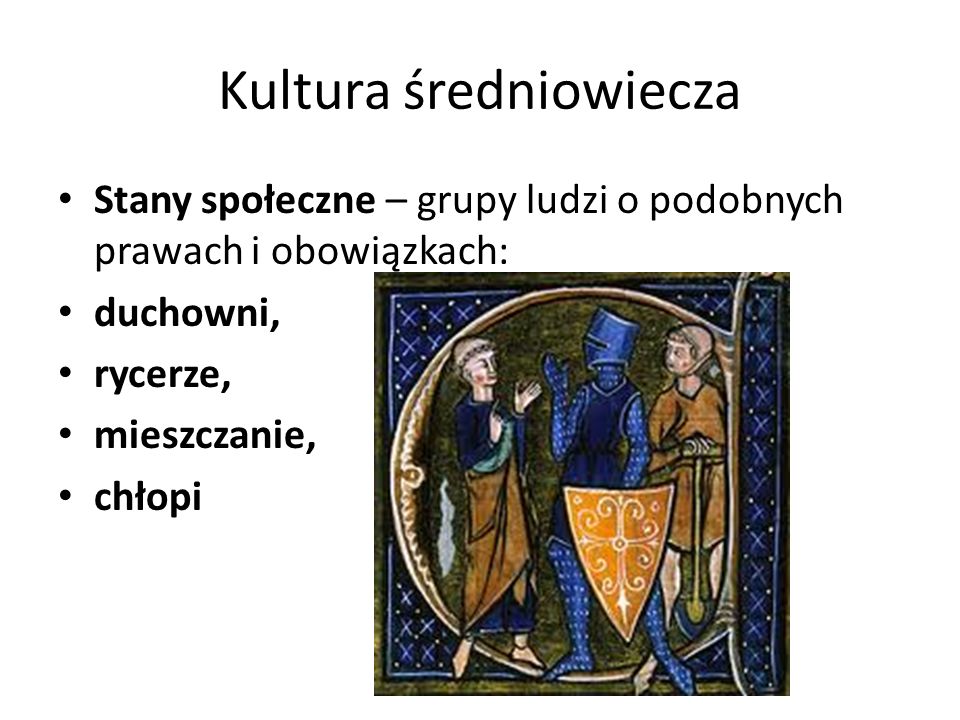 Kultura średniowiecza