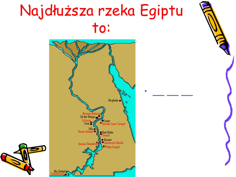 Najdłuższa rzeka Egiptu to: