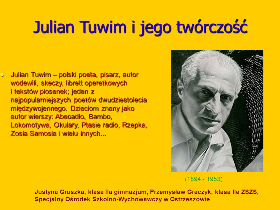 Julian Tuwim i jego twórczość