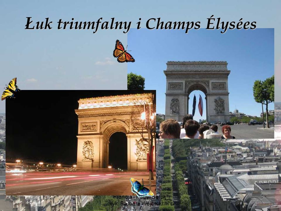 Łuk triumfalny i Champs Élysées