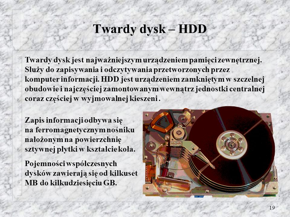 Twardy dysk – HDD