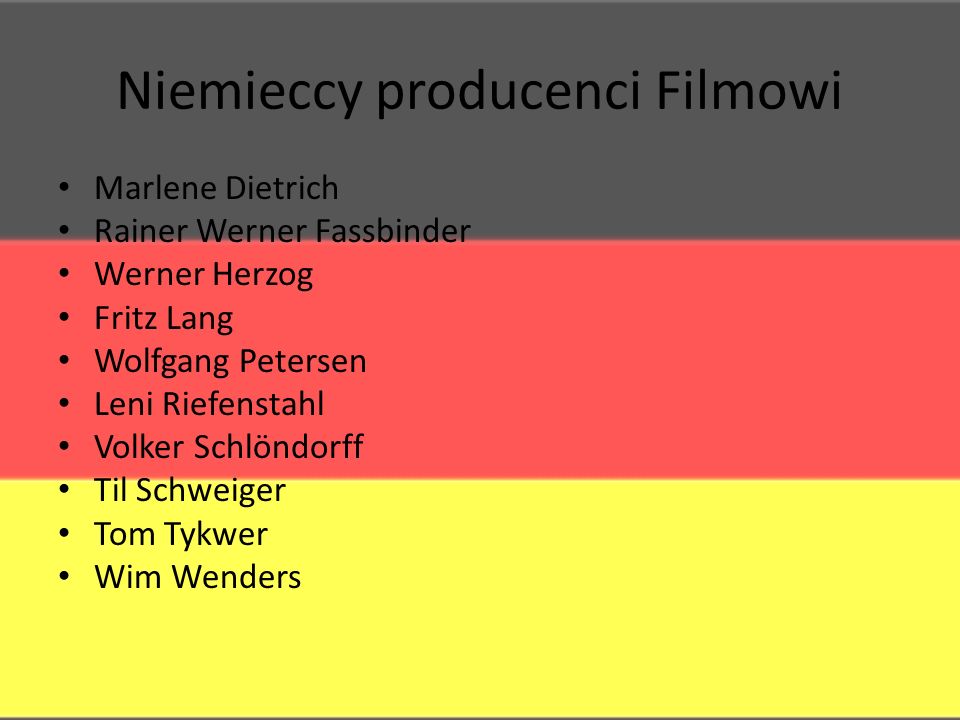 Niemieccy producenci Filmowi
