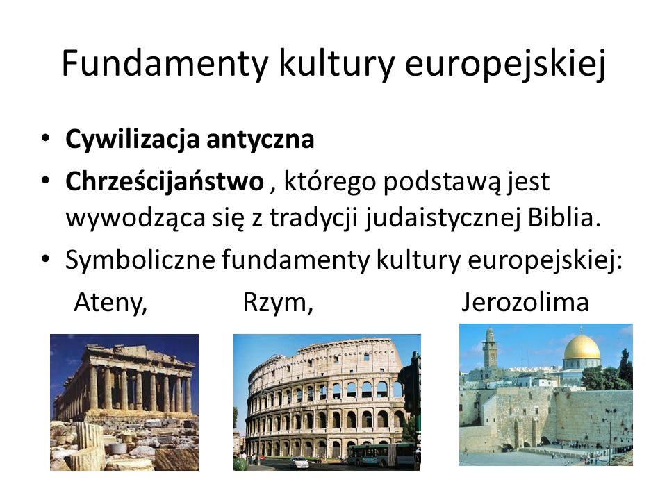 Fundamenty kultury europejskiej